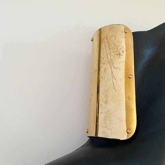 Giuseppe Zanotti Gold Plated Ankle Boots EU 38 - Picture 8 of 16